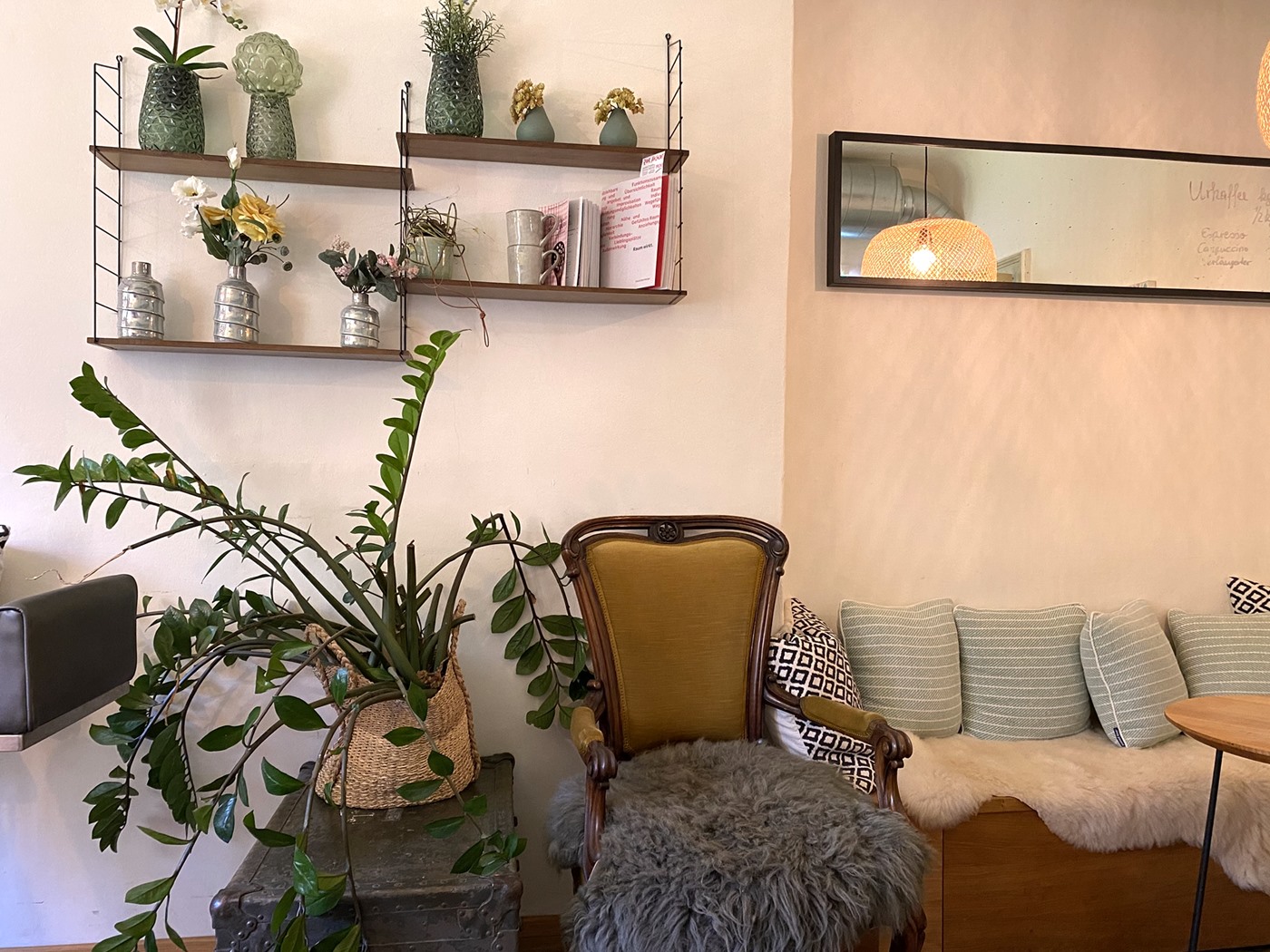 Vintage-Sessel im Röstzimmer